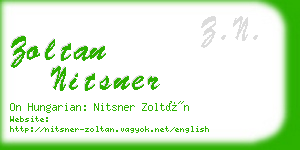 zoltan nitsner business card